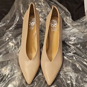 Vince Camuto Women's Beige Pointed Heels